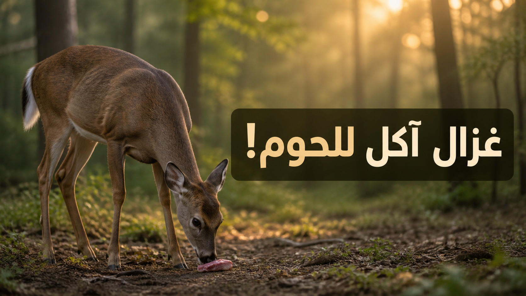 غزال آكل للحوم!