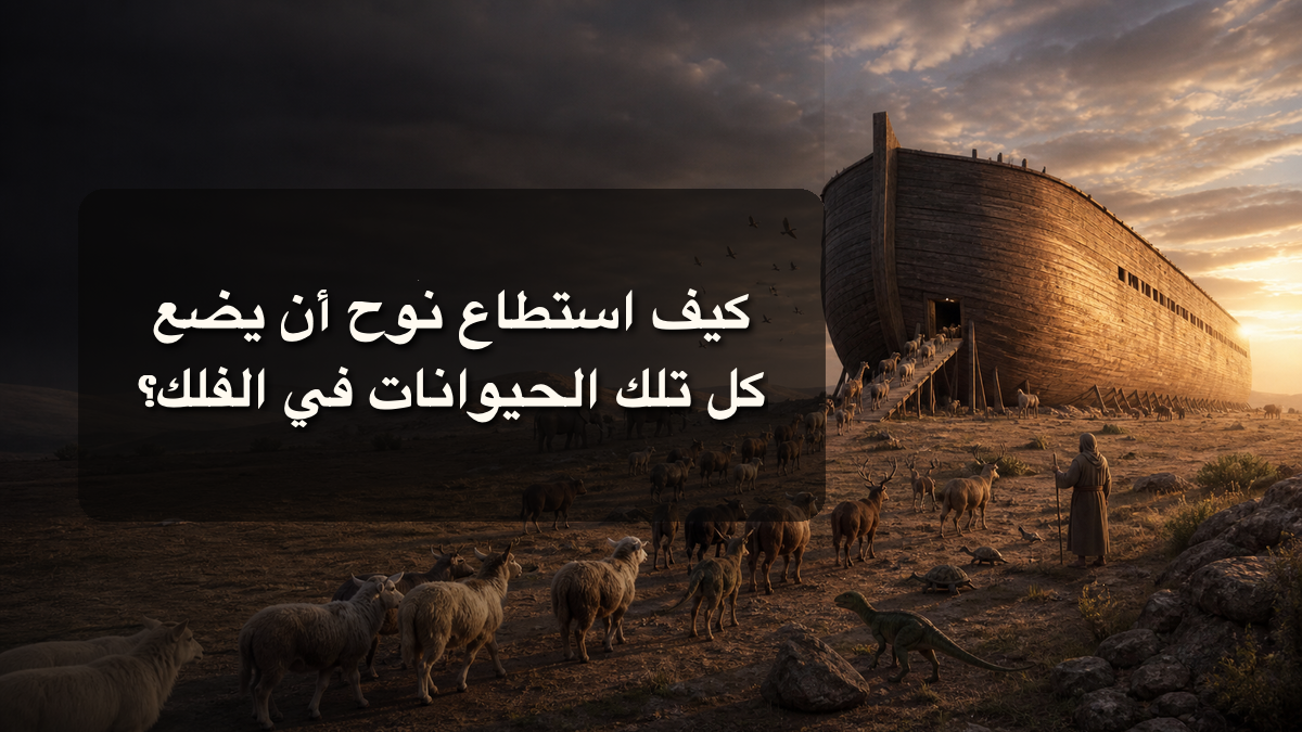 كيف استطاع نُوح أن يضع كل تلك الحيوانات في الفلك؟