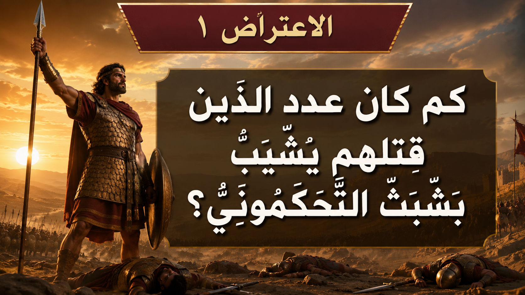 الاعتراض ١: كم كان عدد الذين قتلهم يُشَيْبَ بَشَّبَثُ التَّحْكَمُونِيُّ؟