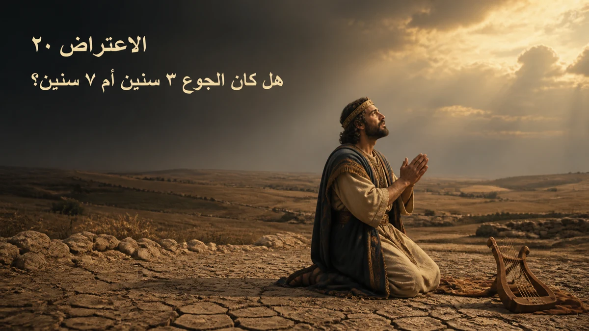 الاعتراض ٢٠: هل كان الجوع ٣ سنين أم ٧ سنين؟