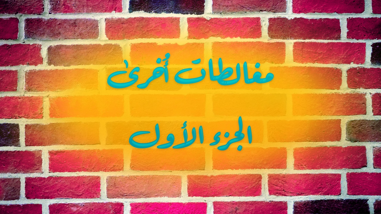 مغالطات أُخرى: الجزء الأول